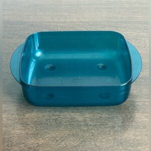 TUPPERWARE BLUE VENT N SERVE 2 1/2 CUPS MICROWAVE BOWL BOTTOM ONLY #3385